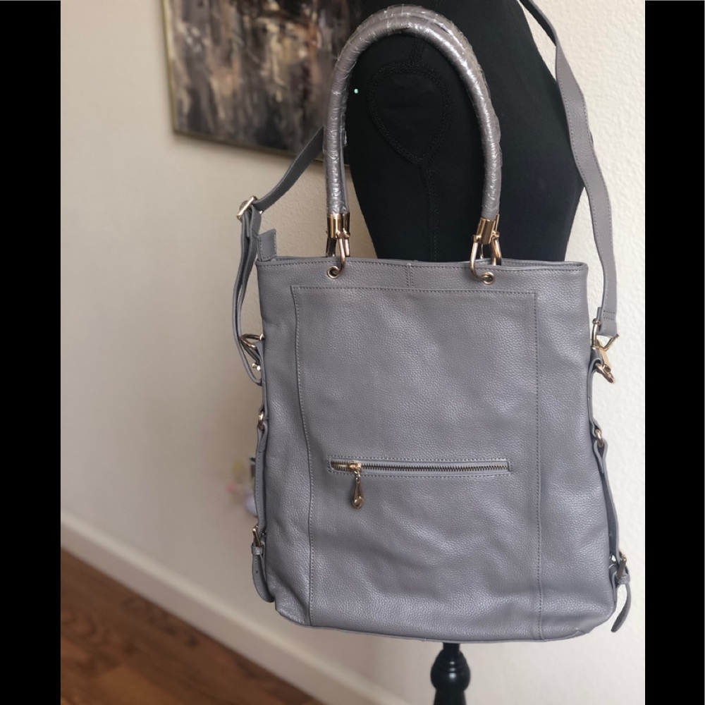 Eric Anenberg Gray Leather Tote